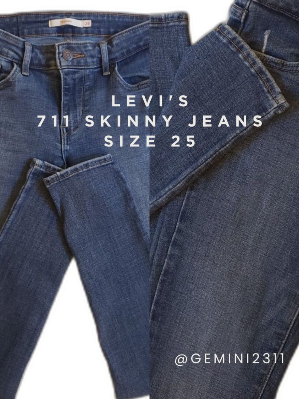 Levi's - Women - 711 Skinny Jeans - Blue - Size 25